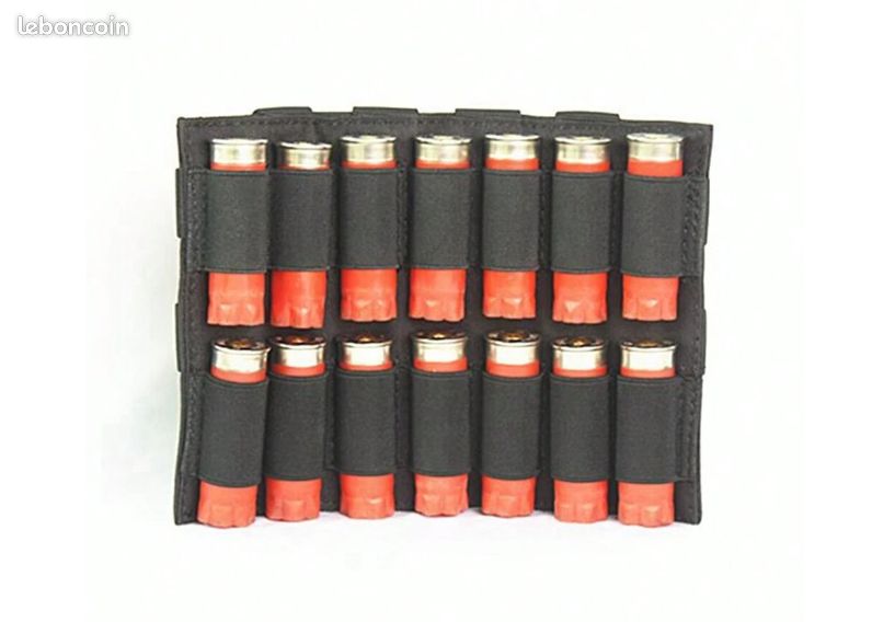 Cartouchière - Beige/TAN - Velcro - 6 Cartouches - Calibre 12/20