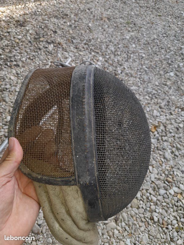 Ancien Casque D'escrime - Masque De Protection Pour La Pratique De L'escrime