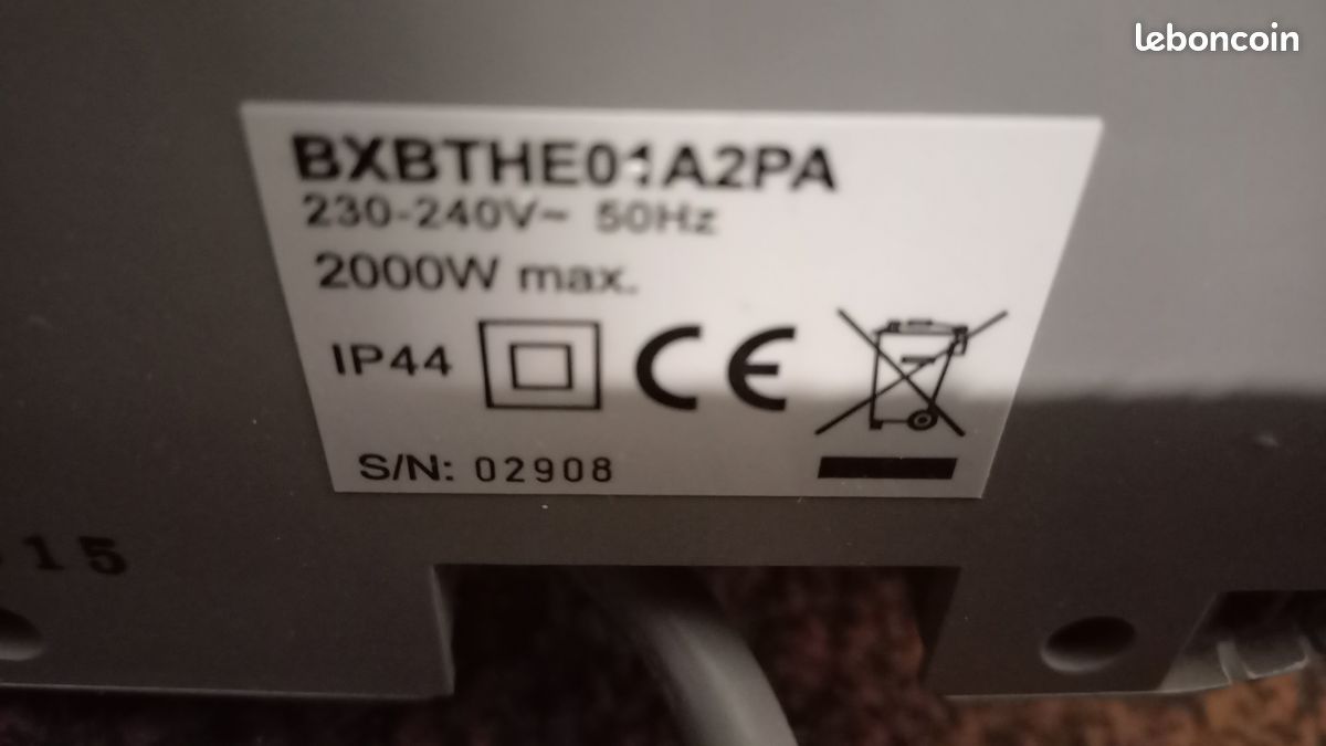 Seche serviettes electrique inox (image 2)