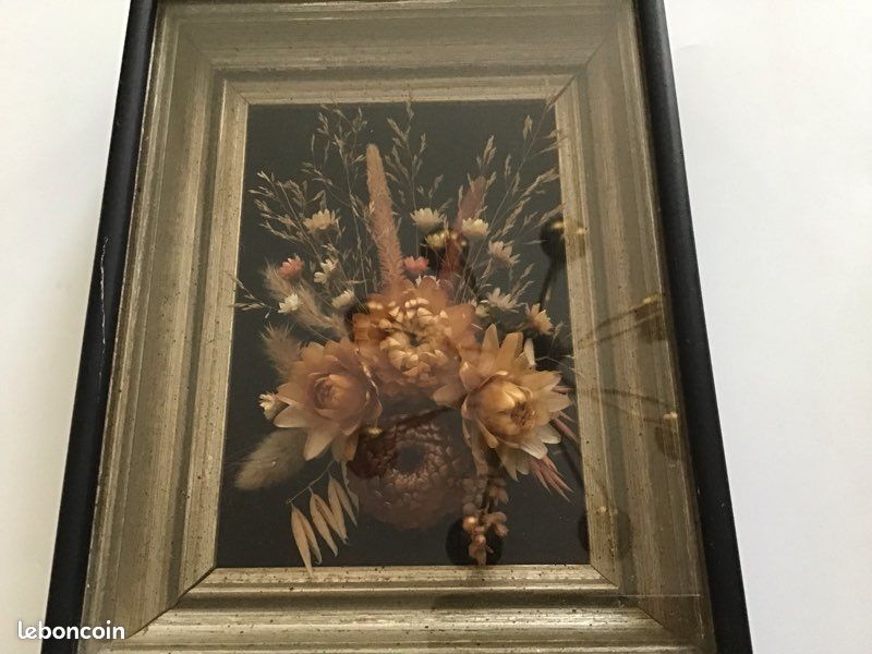 Tableau sur verre Disher - fleurs séchées