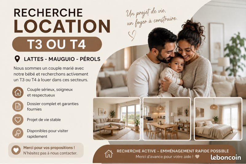 Maison 4 pièces 70 m² · à Pérols · 70 m² · 1 400 €