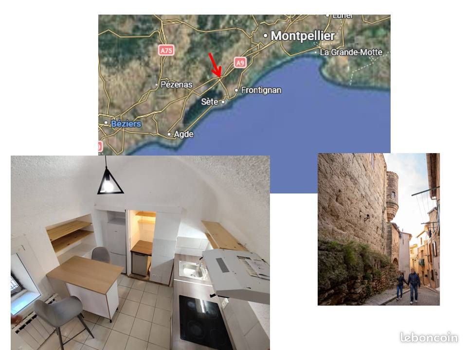 Appartement 3 pièces 24 m² · à Poussan · 24 m² · 495 €/mois