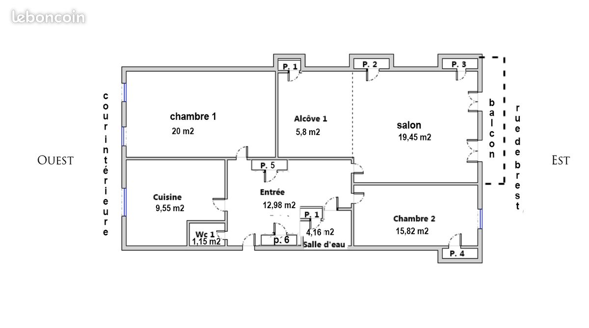 Appartement 3 pièces 90 m² · à Lyon · 90 m² · 560 000 €