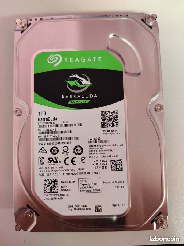 Disque dur Seagate BarraCuda 2.5 500GB SATA3