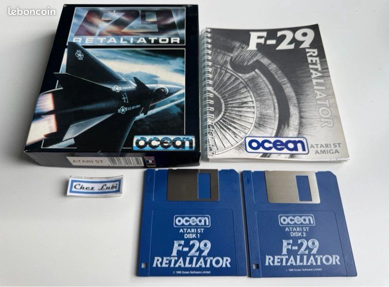 F29 Retaliator – Jeu Atari ST – Édition OCEAN – Bon État