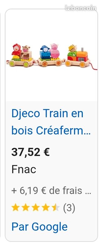 Creaferme train à tirer djeco (image 2)
