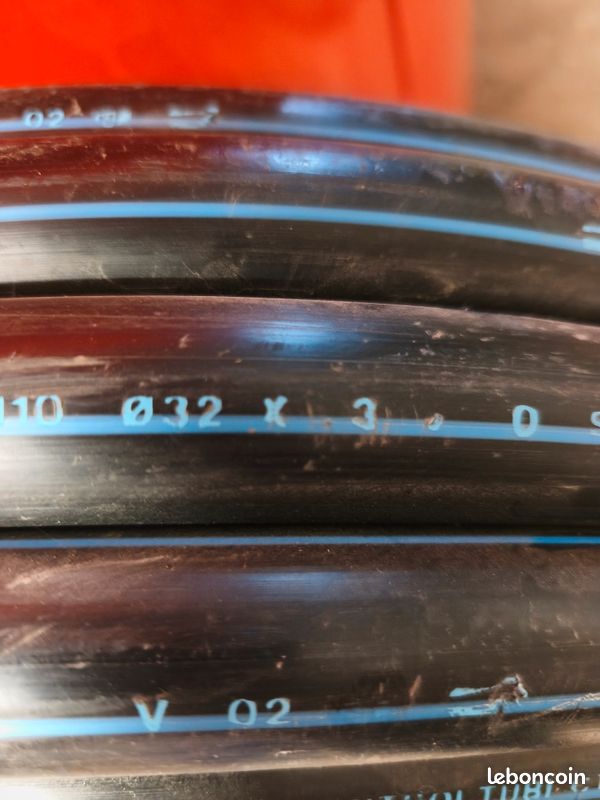Tube PEHD diamètre 32 renforcé 50m neuf (image 1)