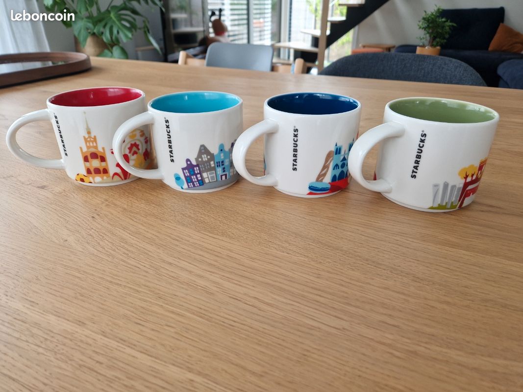 Lot de 4 tasses Starbucks (image 3)