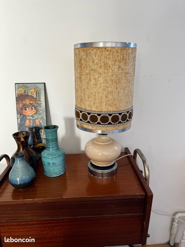 Lampe vintage année 70 rétro mid century (image 1)