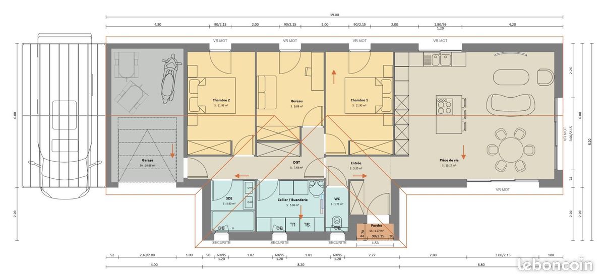 Maison 93 m² · à Toulouse · 93 m² · 285 000 €