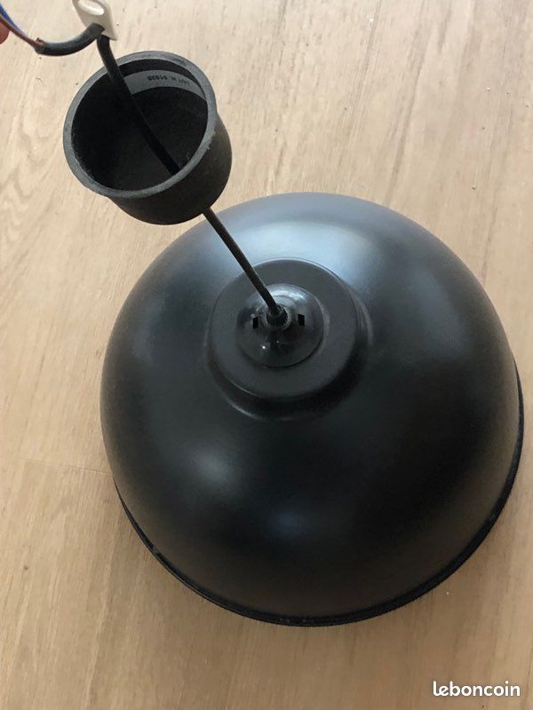 Suspension dome métal noir mat COREP Little Dock D.31 cm (image 5)