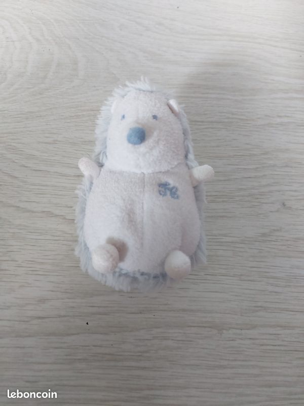 Peluche hérisson bleu clair (image 1)