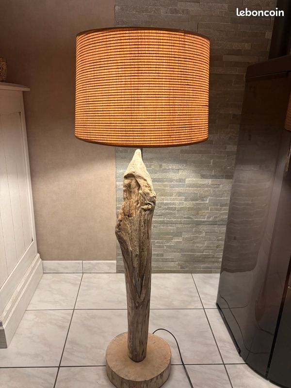 Lampe en bois flotté 1,10m neuve (image 11)