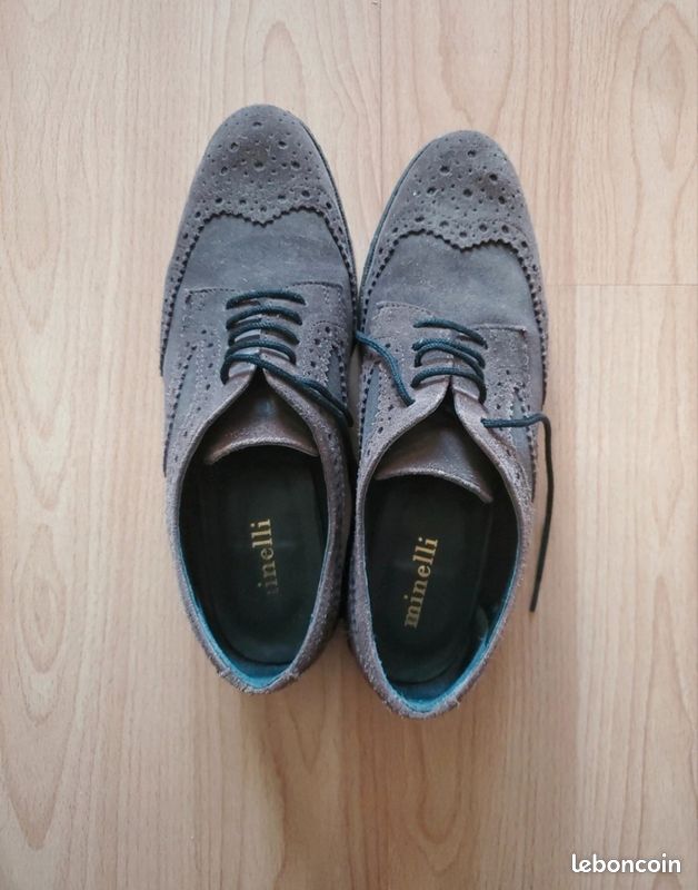 Chaussures Minelli nubuck marron (image 1)