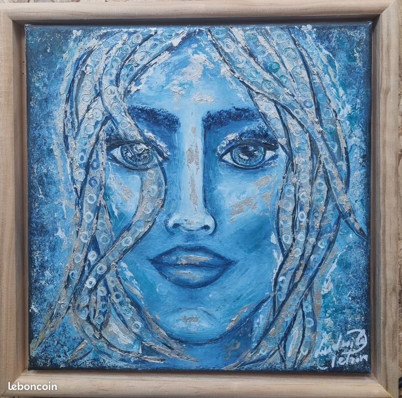 Peinture à l'huile 30x30 cm peinte à la main (image 6)