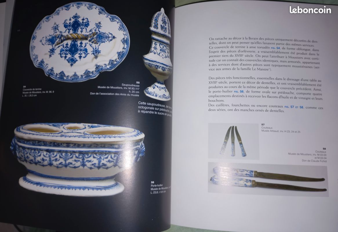 Les faïences de Moustiers du XVIIe au XIXe siècle au musée d'Arbaud d'Aix-en-Provence et au musée de Moustiers. J. C. Alary Neuf prix réduit (image 5)