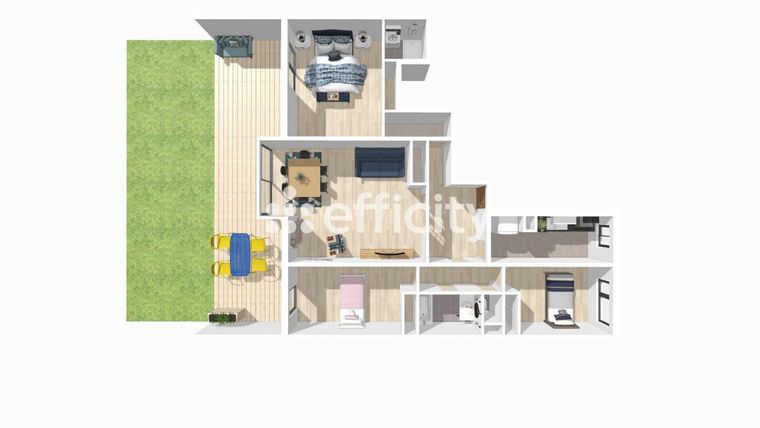 Appartement 4 pièce(s) 98 m²à vendre Levallois-perret