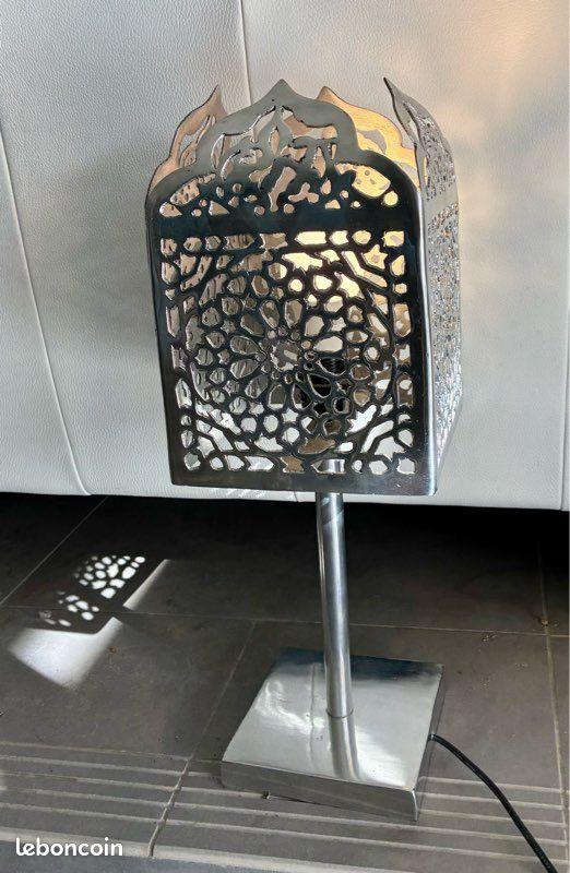 à poser ajourée en métal argenté – Style oriental (image 3)