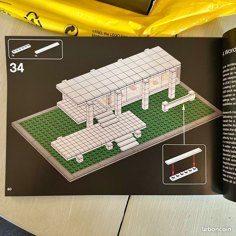 Lego Architecture 21009 Farnsworth House Ludwig Mies van der