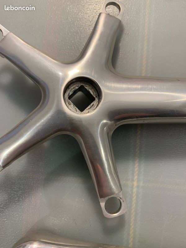 Pédalier Triple Campagnolo Record 10 Vitesses - 175 Mm - Plateau 53/42/30 - Occasion En état De Marche