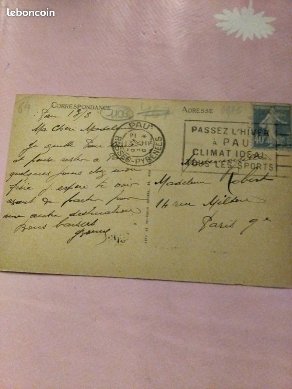 Carte postale ancienne département 64 (image 5)