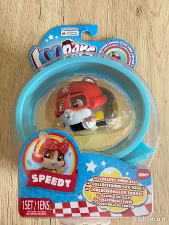 LOOPERS IMC Toys Hammies Cookie, Hámster Vehículo Interactivo Coleccionable con Circuito que Corre Dentro y Fuera de su Rueda - Juguete y Juego para niños y niñas +3 Años