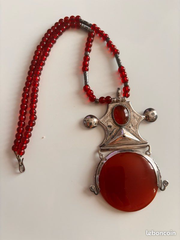 Perles Anciennes En Cornaline Du Mali - Authentiques, Faites Main, Rouge Profond 🔴