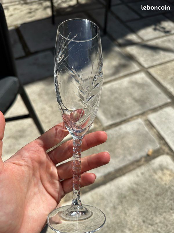 12 flûtes champagne Cristal d’Arques (image 2)