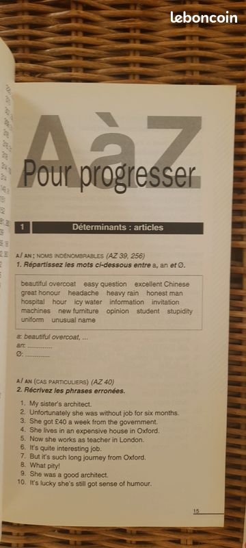 Lot Pratique de l'anglais de A à Z + Pratique de l'anglais Exercices (image 2)
