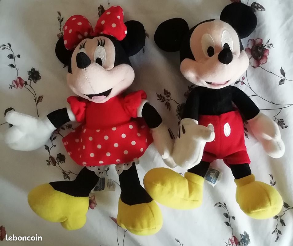 Peluches Minnie Mouse et Mickey (image 1)