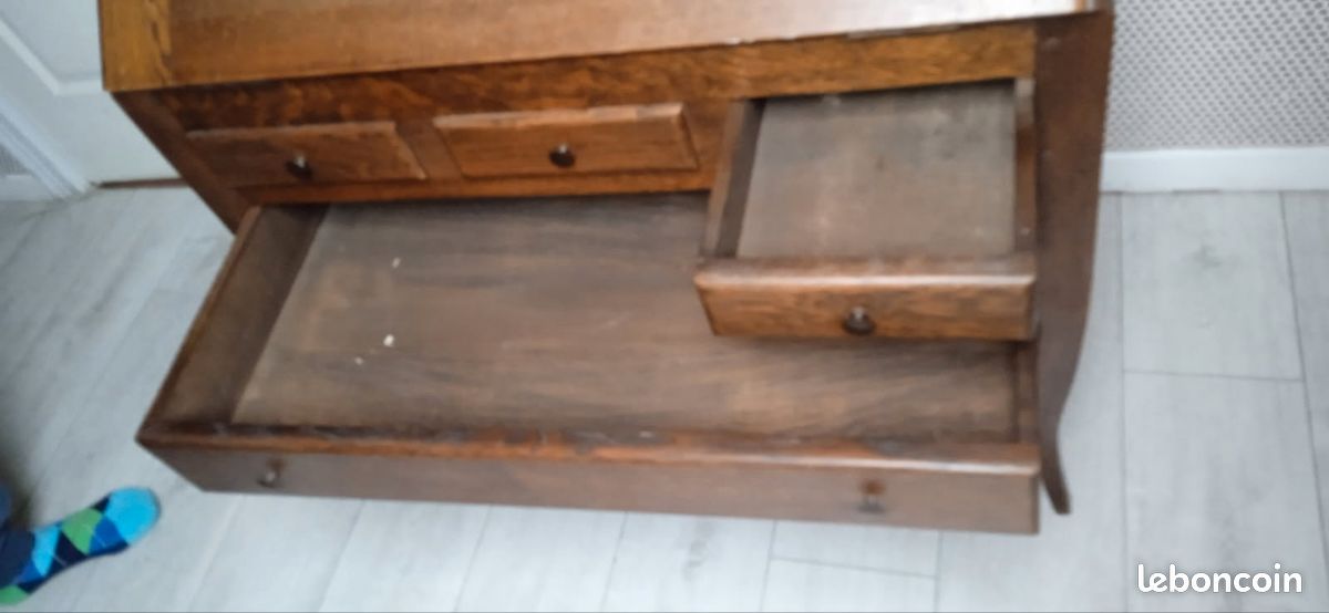 Bureau de pente ou secrétaire dos d'âne (image 3)