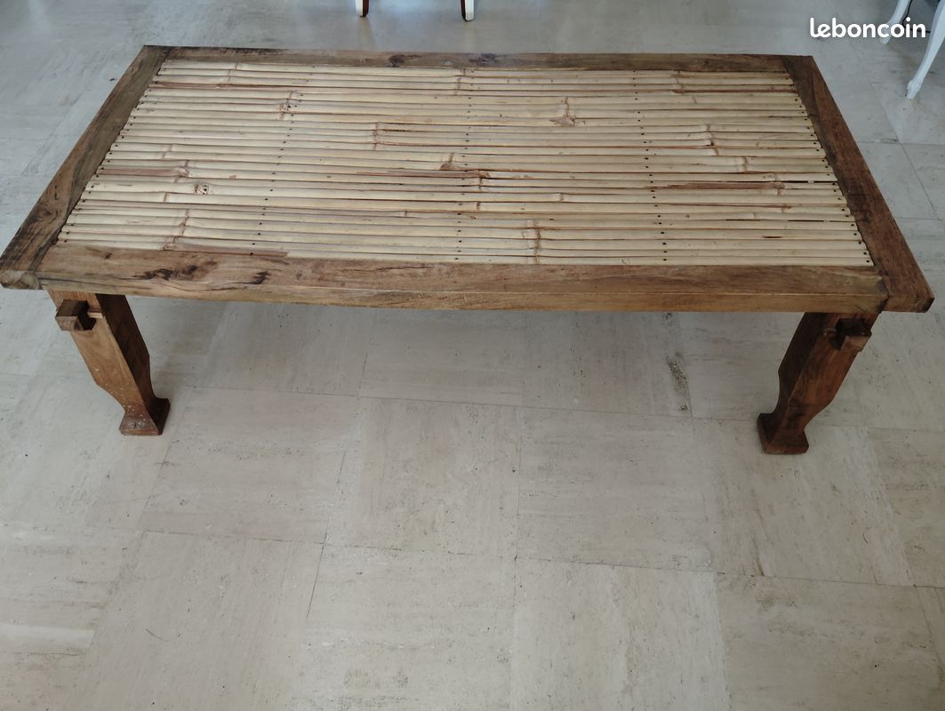 Table basse en bambou (image 2)