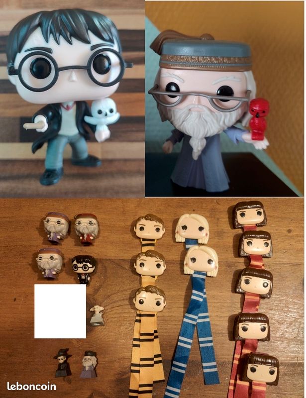 Lot De 4 Figurines Wizzis Harry Potter Dumbledore Super U | Occasion Très Bon État 2024