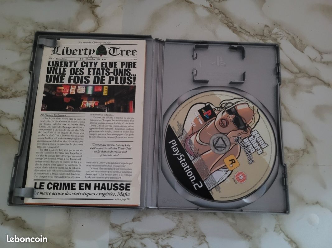 Jeu Playstation 2-Grand theft auto San Andreas (image 2)