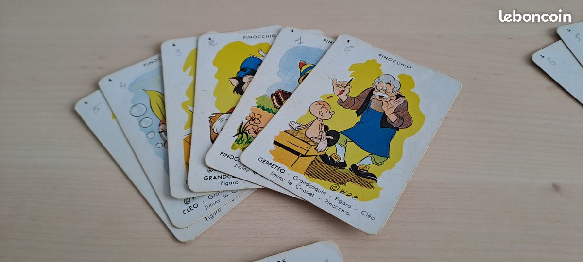 Ancien jeu de 7 familles, jeu de cartes, jeu de société, cadeau