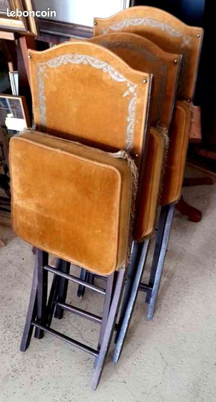 3 chaises pliantes vintage (image 2)