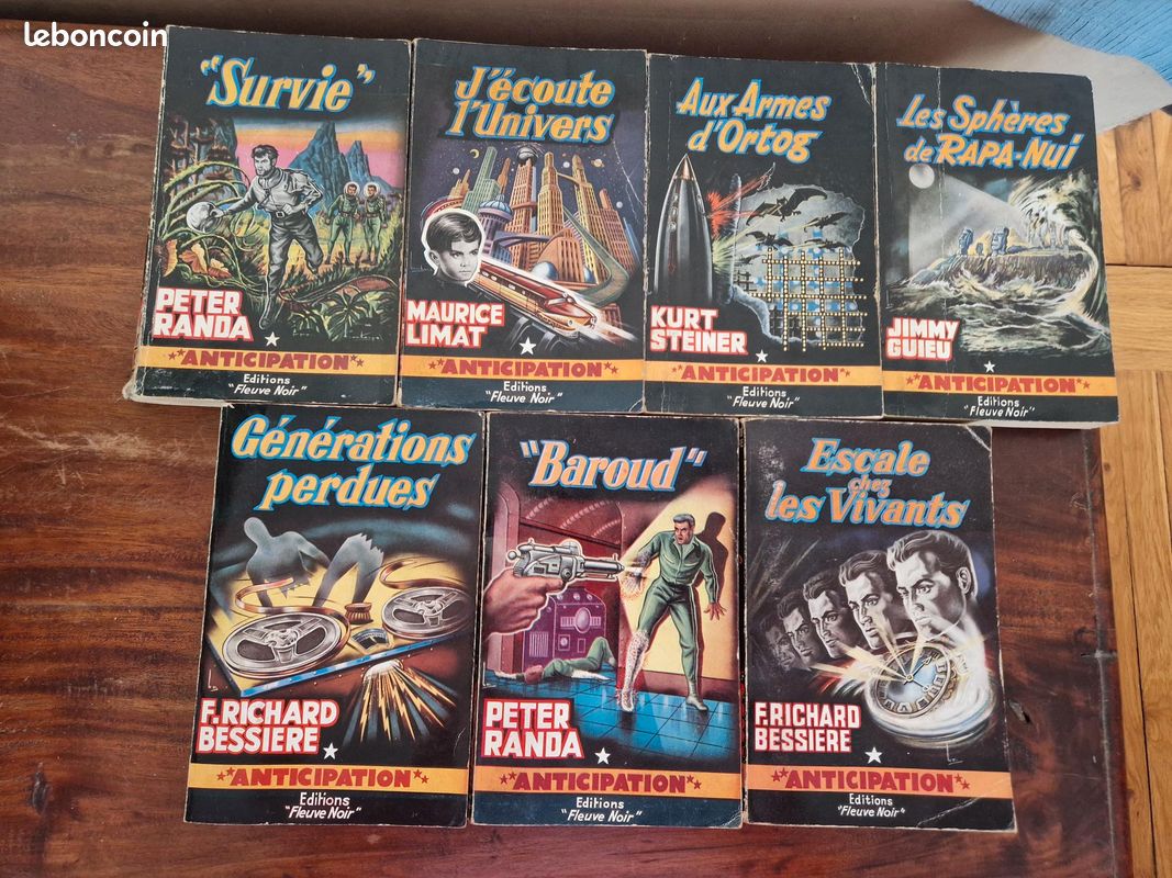 Livre Collection ANTICIPATION _ FLEUVE NOIR (Fusée sur la tranche)_ Série des N° 15x & 16x _ Editions 1er à 4ème trimestre 1960 (image 1)
