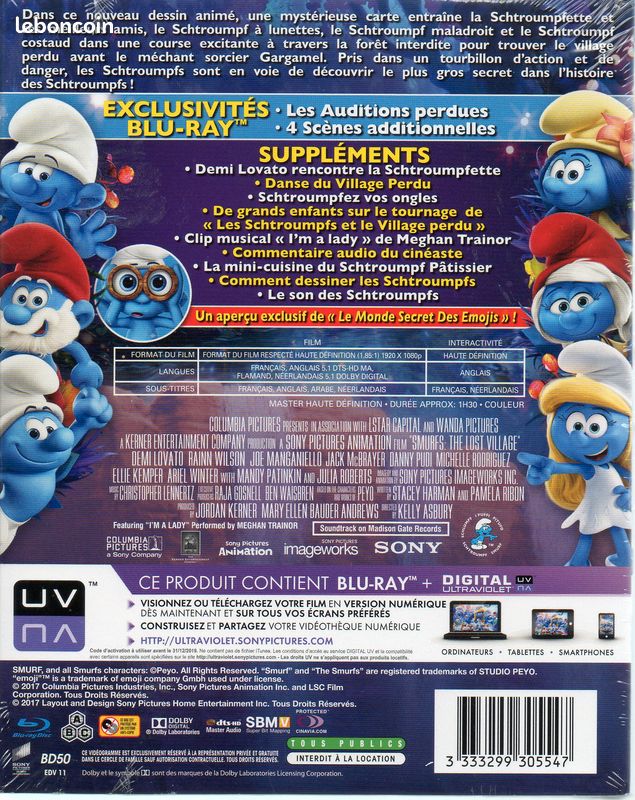 Les Schtroumpfs et le Village Perdu - Blu-Ray (image 2)