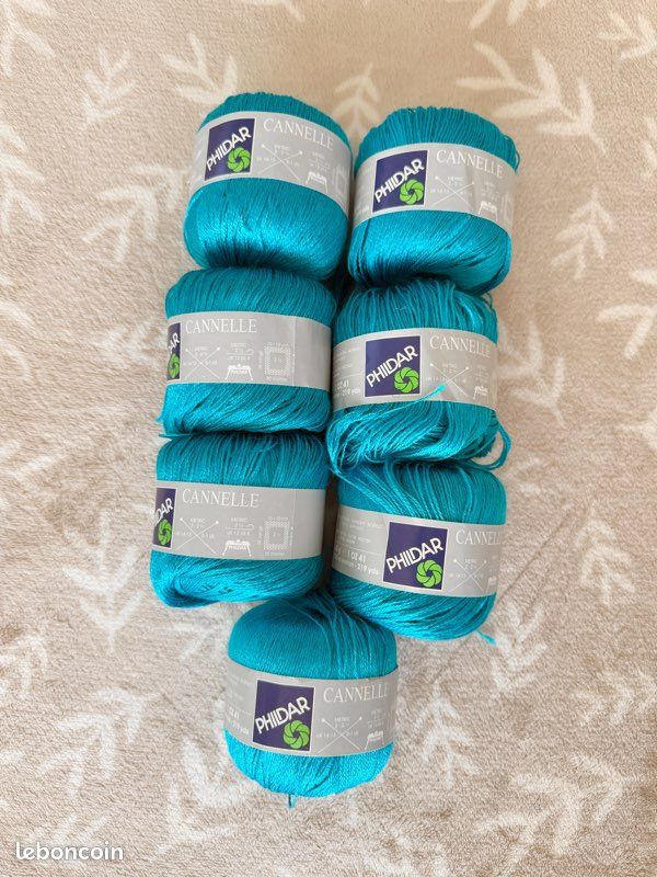 Fil Laine Peignée Turquoise - 4 X 250g - 2/36 NM - Qualité Fine - YTYF - Cônes