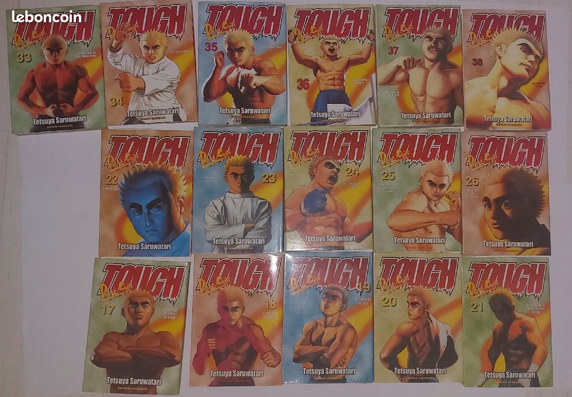 Lot de 16 tomes manga tough du 17 à 26 et du 33 à 38 (image 1)