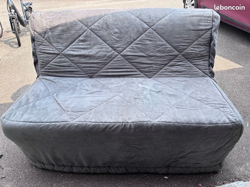 Urgent canapé BZ IKEA gris anthracite (image 1)