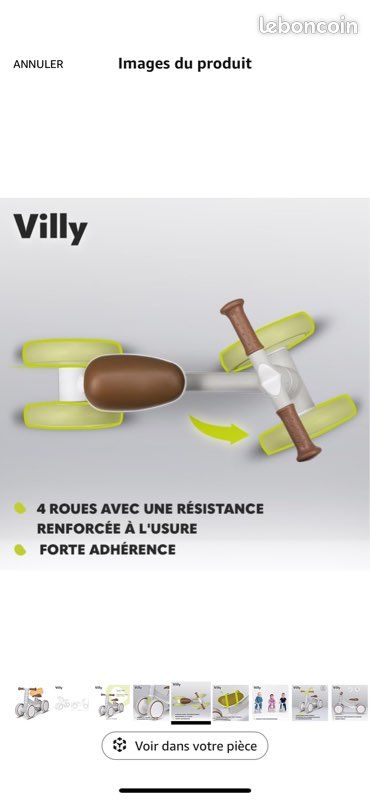 Velo draisienne lionelo Villy 12/36mois (image 8)