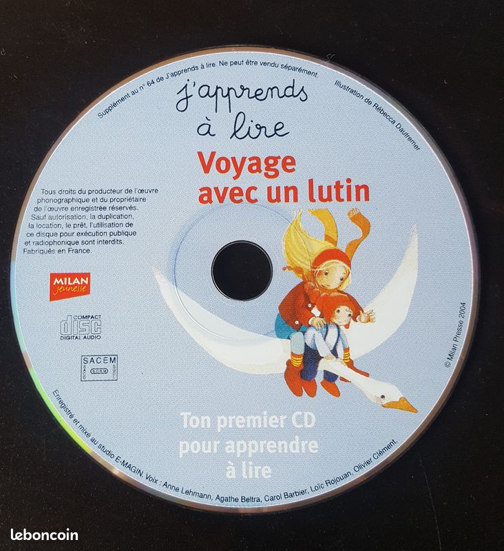J'apprends à lire "Voyage avec un Lutin" (sans magazine) Mais on peut écouter l'histoire (image 1)