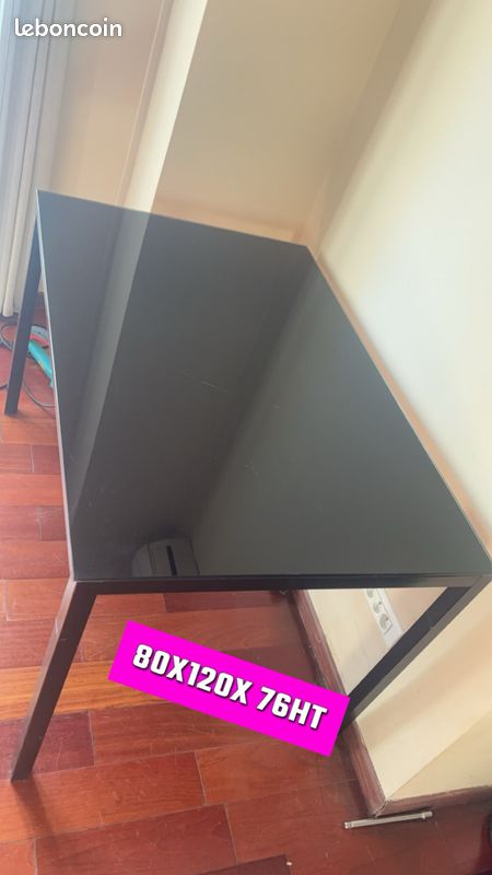 Table en verre 80 120 (image 1)