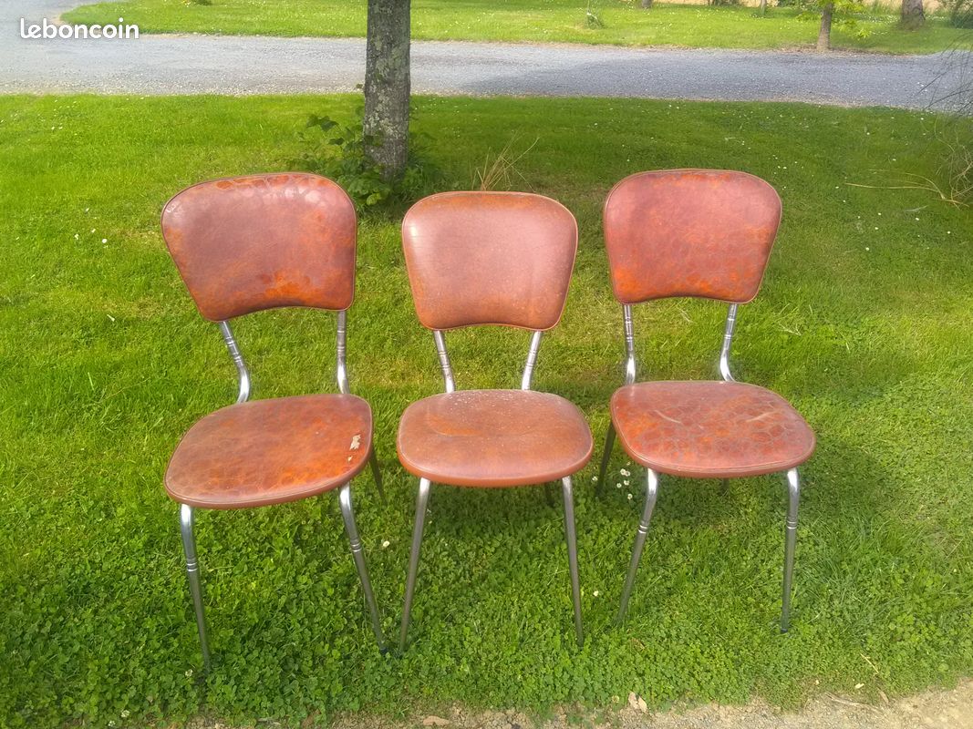Chaises Vintage Marron (image 1)