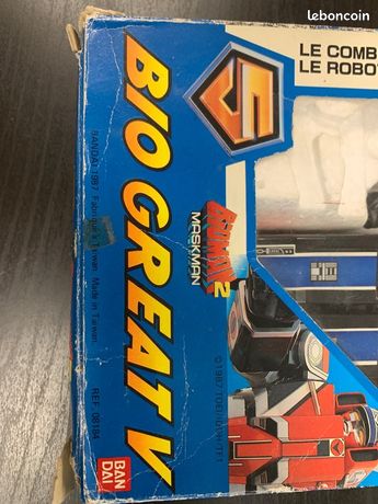 Transformer Bio Great V Bioman Maskman 2 Bandai 1987 | Achetez sur