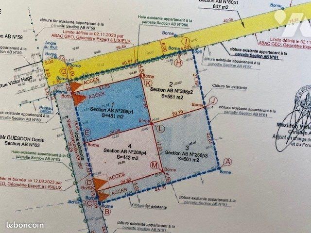 Terrain 561 m² · à Mézidon Vallée d'Auge · 561 m² · 71 350 €