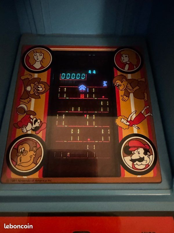 Vintage, années 80, jeu Électronique, style Donkey Kong, tire