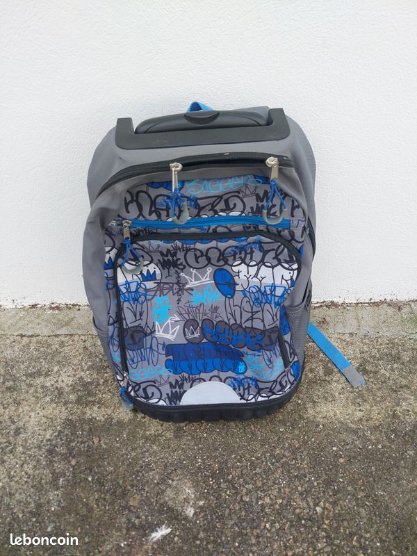 Sac à Leurres Shout 547-AL Taille L - Roulettes, Réglable, Jusqu'à 28 Cm - Bleu (0253)