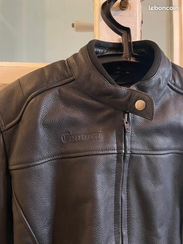 Veste Moto Femme Iman En Daim Et Ponte - Taille M - Rose - Occasion Très Bon état
